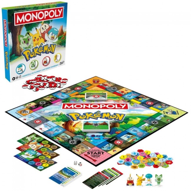Hasbro Monopoly Pok mon Board Game (Polish Edition) Hasbro Monopoly Pok mon Board Game (Polish Edition)