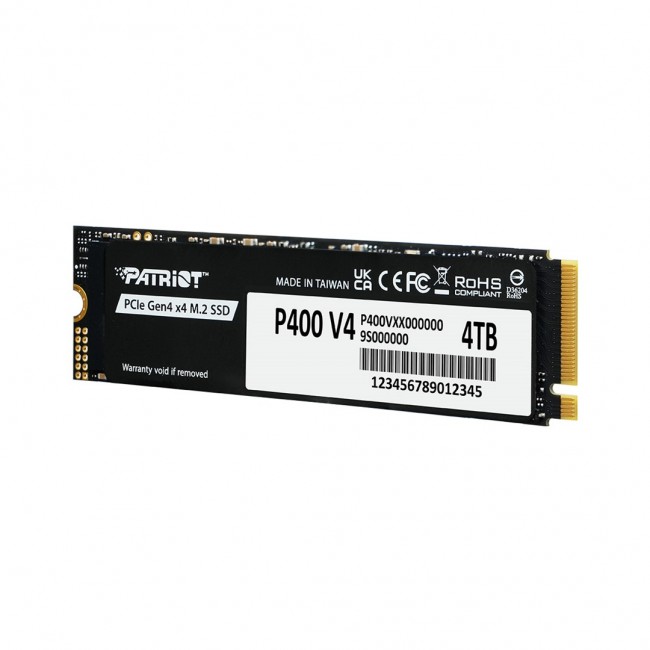 SSD Patriot P400 V4 M.2 PCI-Ex4 NVMe 4TB 6.2GB/s (P400VP4TBM28H)