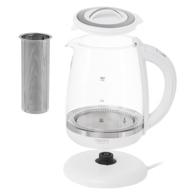 CAMRY CR 1290w electric kettle, white