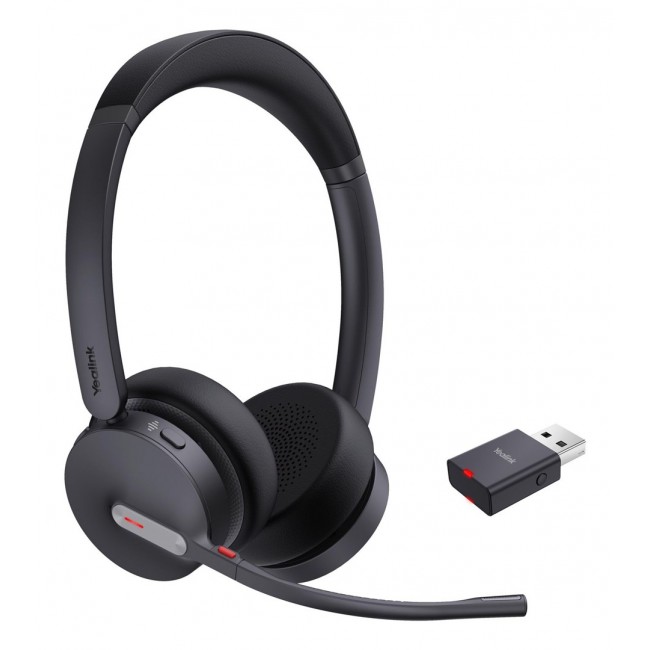 Yealink WH64 Hybrid Dual UC Headset Wireless Head-band Office/Call center Micro-USB Bluetooth Black
