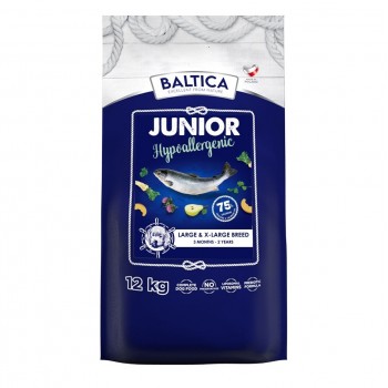 BALTICA Excellent Hypoallergenic Junior L/XL Salmon - dry dog food - 12kg