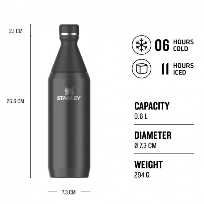 Stanley 1913 10-12069-024 drinking bottle Daily usage 0.6 ml Stainless steel Black Stanley 1913 10-12069-024 drinking bottle Daily usage 0.6 ml Stainless steel Black