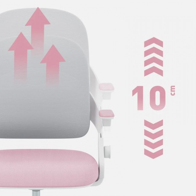 Junior 4.3 Pink-Grey swivel chair