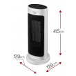 Adler AD 7738 electric space heater Indoor White 2000 W Fan electric space heater