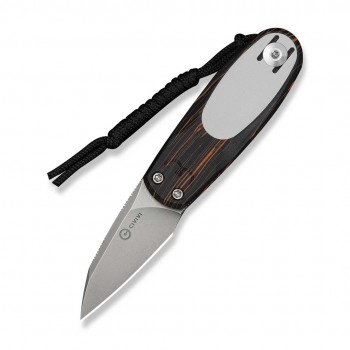 N Civivi Purr Nitro-V Orange Black & White G10