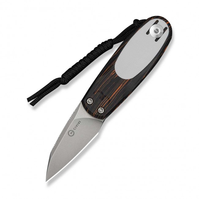 N Civivi Purr Nitro-V Orange Black & White G10