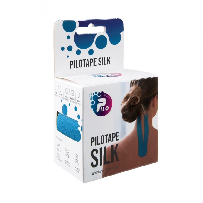 Kinesiology Tape PILOTAPE SILK PILO-9010/4 REHAFUND, Blue