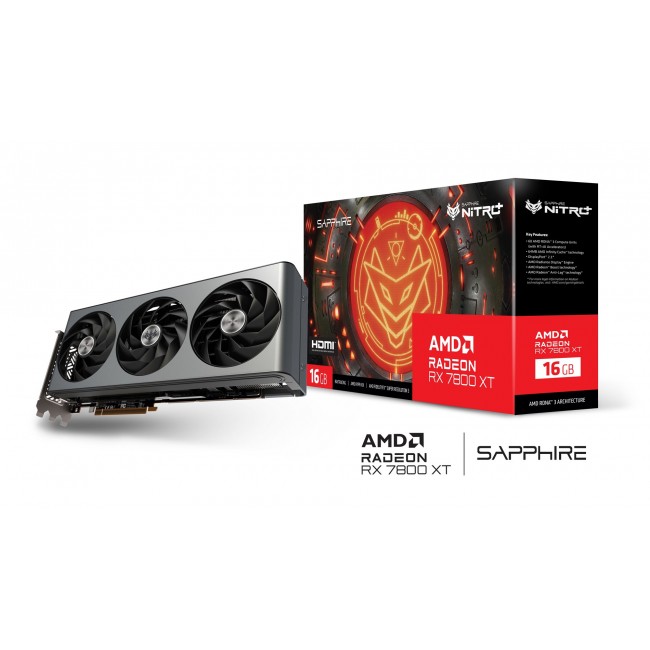 SAPPHIRE Radeon RX 7800 XT NITRO+ GAMING OC 16GB GDDR6graphics card SAPPHIRE Radeon RX 7800 XT NITRO+ GAMING OC 16GB GDDR6graphics card