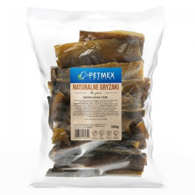 PETMEX Wild boar skin - dog treat - 500g