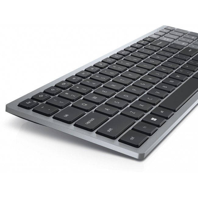 DELL KB740 keyboard RF Wireless + Bluetooth QWERTY English Grey, Black