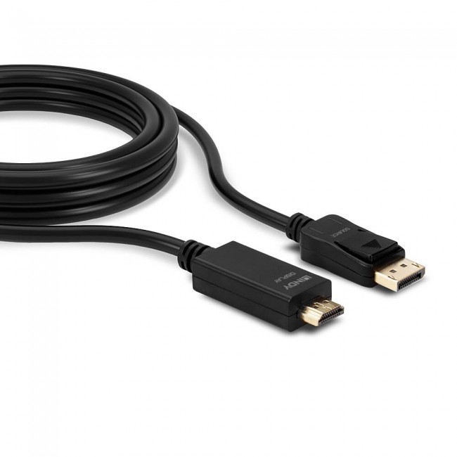 Lindy 3m DisplayPort to HDMI 10.2G Cable