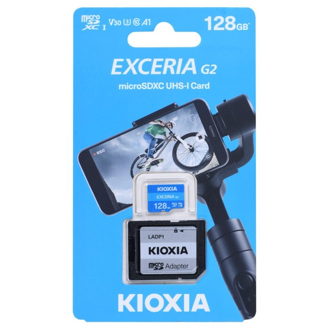 Kioxia EXCERIA G2 128 GB MicroSDHC UHS-III Class 10 Kioxia EXCERIA G2 128 GB MicroSDHC UHS-III Class 10