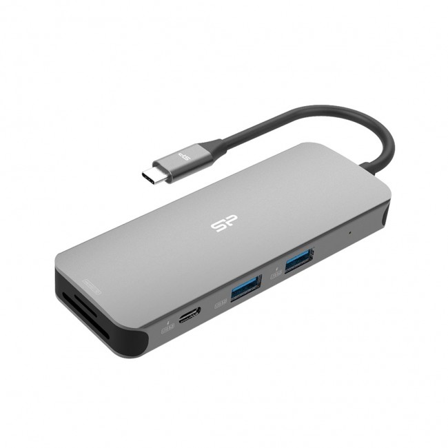 Silicon Power SR30 Docking USB 3.2 Gen 1 (3.1 Gen 1) Type-C Grey, Metallic Silicon Power SR30 Docking USB 3.2 Gen 1 (3.1 Gen 1) Type-C Grey, Metallic