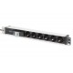 Digitus Aluminum Outlet Strip, 6 safety outlets with circuit breaker Digitus Aluminum Outlet Strip, 6 safety outlets with circuit breaker
