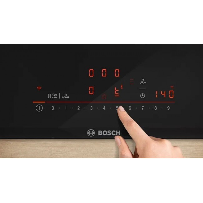 Bosch Serie 6 PIE631HB1E 60 cm 4-zone black built-in induction hob Bosch Serie 6 PIE631HB1E 60 cm 4-zone black built-in induction hob