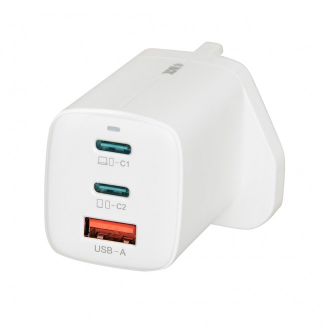 iBOX C-65 White, GaN 65W universal charger UK plug iBOX C-65 White, GaN 65W universal charger UK plug