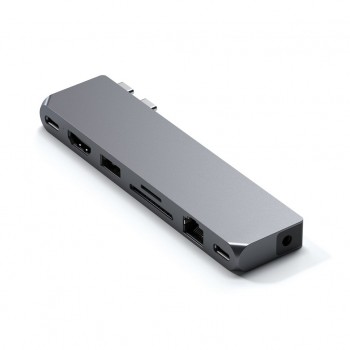 Satechi ST-UCPHMXM laptop dock/port replicator 2 x USB 3.2 Gen 2 (3.1 Gen 2) Type-C Grey