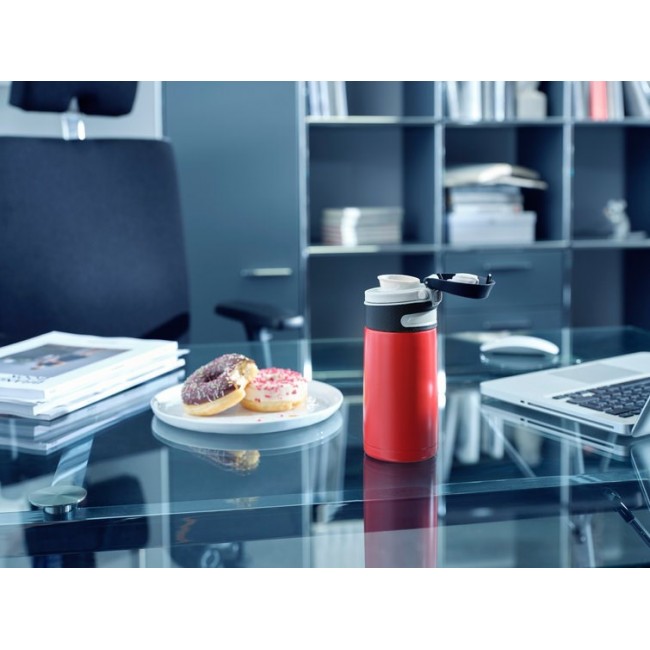 Leifheit 03245 travel mug 350 ml Black, Red Stainless steel