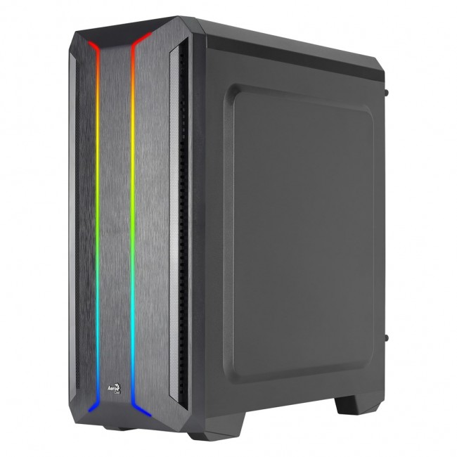 Aerocool SKYLINEV2BK PC ATX Case Dual Front Panel LED ARGB Fan ARGB 12cm Black