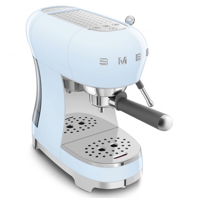 Smeg ECF02PBEU coffee machine pastel blue