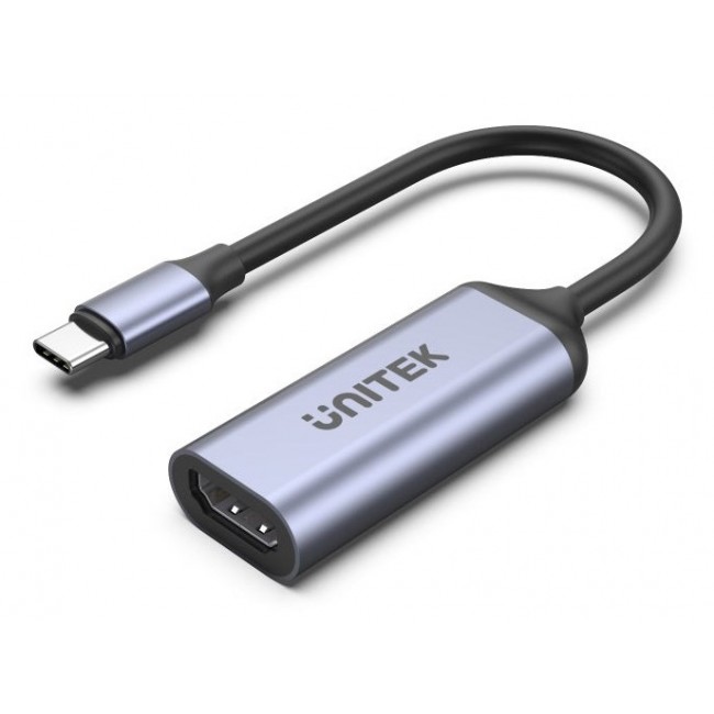 UNITEK V1416B video cable adapter 0.15 m USB Type-C HDMI Grey
