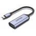 UNITEK V1416B video cable adapter 0.15 m USB Type-C HDMI Grey