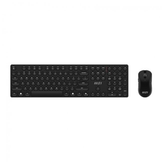 MSI FORGE K210 WIRELESS COMBO keyboard Mouse included Home/Office USB QWERTY US English Black