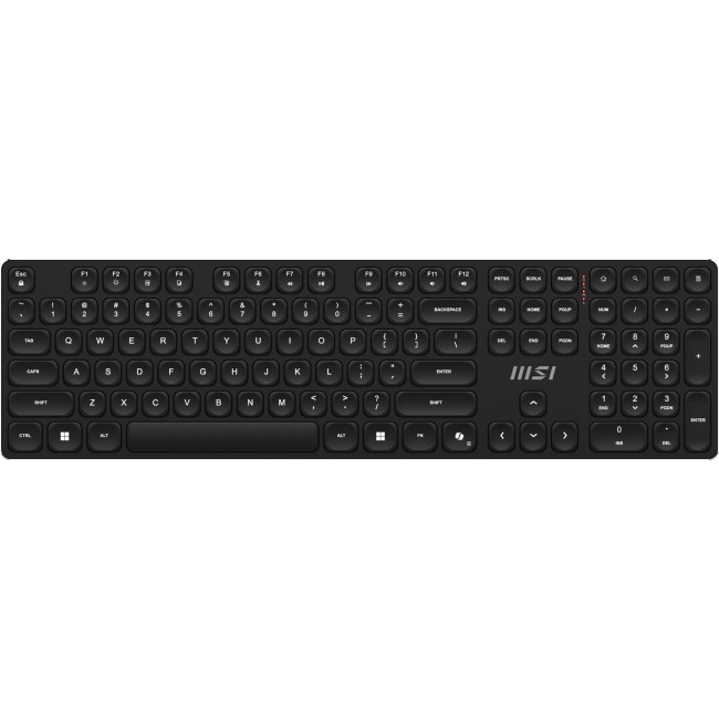 MSI FORGE K210 WIRELESS COMBO keyboard Mouse included Home/Office USB QWERTY US English Black