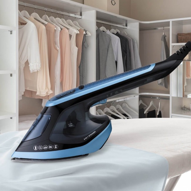 Maestro MR-315C garment steamer Handheld garment steamer 0.18 L 1800 W Black, Blue