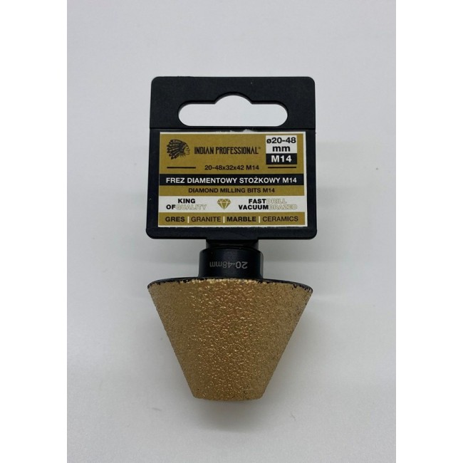 FREZ DIAMENTOWY STO KOWY M14 20-48mm /INDIAN PROFESSIONAL FREZ DIAMENTOWY STO KOWY M14 20-48mm /INDIAN PROFESSIONAL