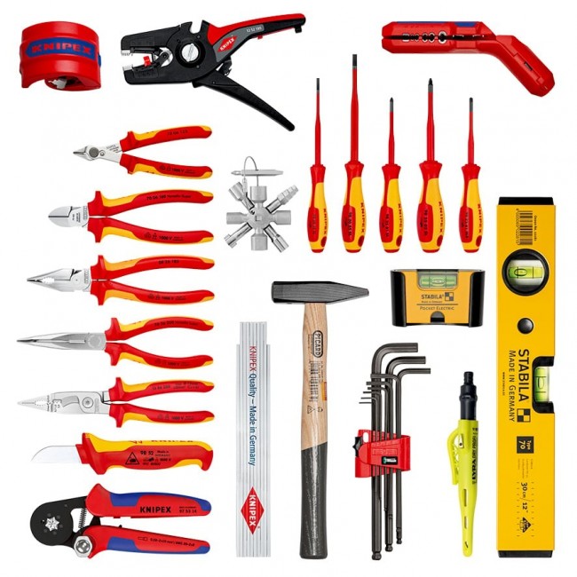 Knipex 00 21 33 E mechanics tool set 22 tools Knipex 00 21 33 E mechanics tool set 22 tools