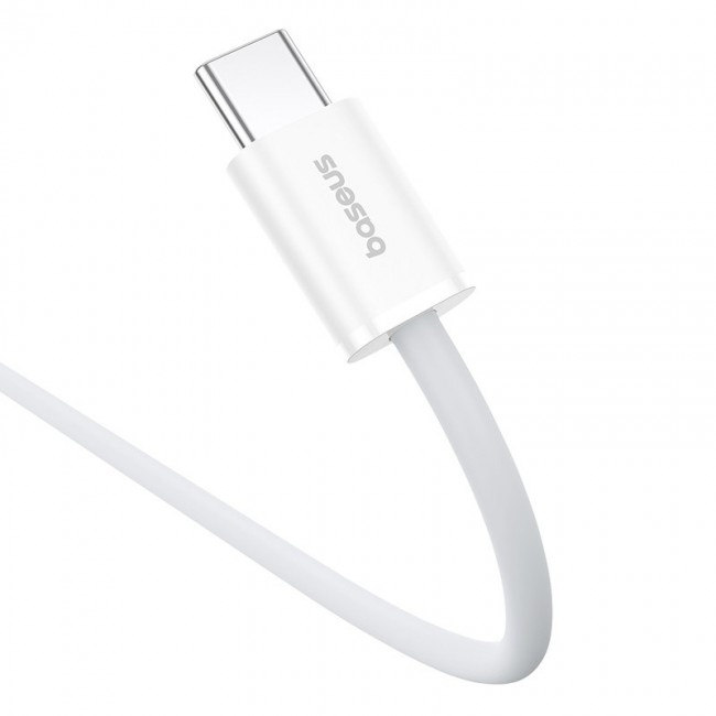 Baseus Superior USB C to USB C data cable 1 m 30 W White Baseus Superior USB C to USB C data cable 1 m 30 W White