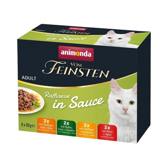 ANIMONDA Vom Feinsten Adult Raffinesse in sauce - wet cat food - 8x85g ANIMONDA Vom Feinsten Adult Raffinesse in sauce - wet cat food - 8x85g