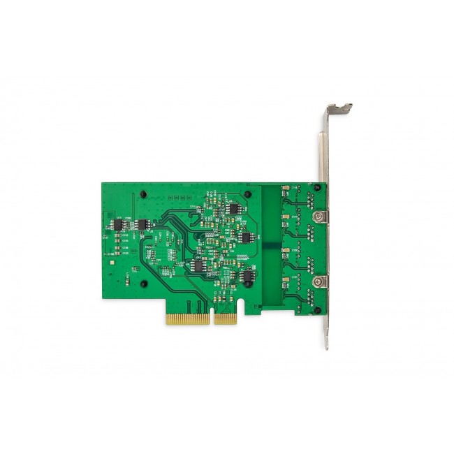 Digitus 4 port 2.5 Gigabit Ethernet network card, RJ45, PCI Express, Realtek chipset