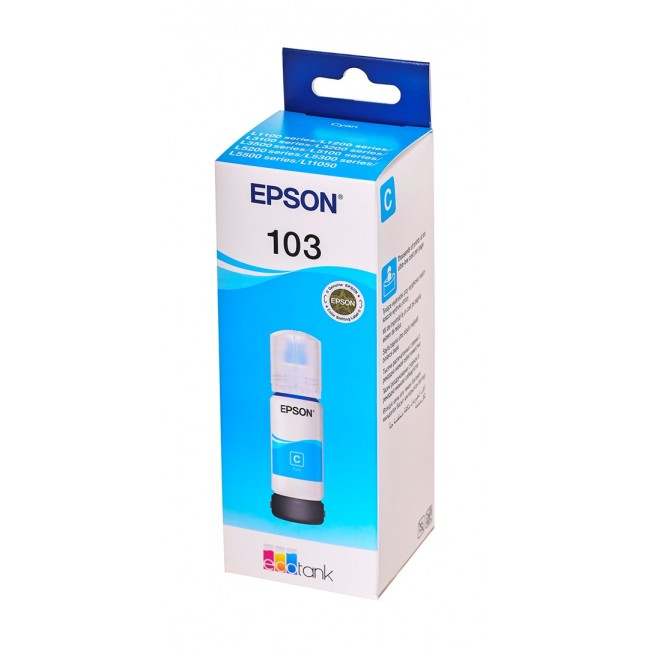 Epson 103 EcoTank Cyan ink bottle