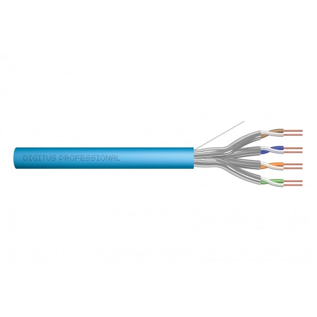 Digitus Cat.6A U/FTP installation cable, 100 m, simplex, B2ca Digitus Cat.6A U/FTP installation cable, 100 m, simplex, B2ca