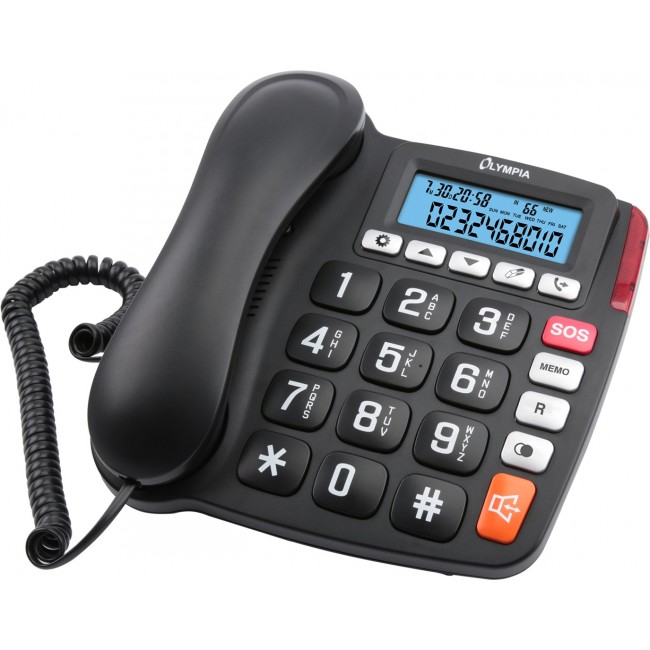 Olympia 4520 Analog telephone Black, White Olympia 4520 Analog telephone Black, White