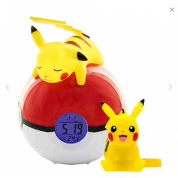 TF POKEMON LIGHT-UP ALARM CLOCK & PIKACHU 9CM