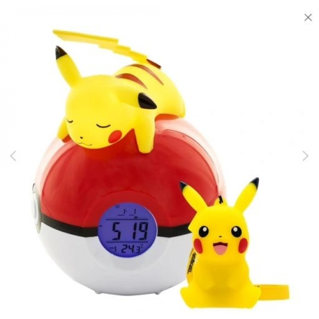 TF POKEMON LIGHT-UP ALARM CLOCK & PIKACHU 9CM