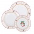 LA PORCELLANA BIANCA CHRISTMAS EDITION Set of 3 plates for 2 people