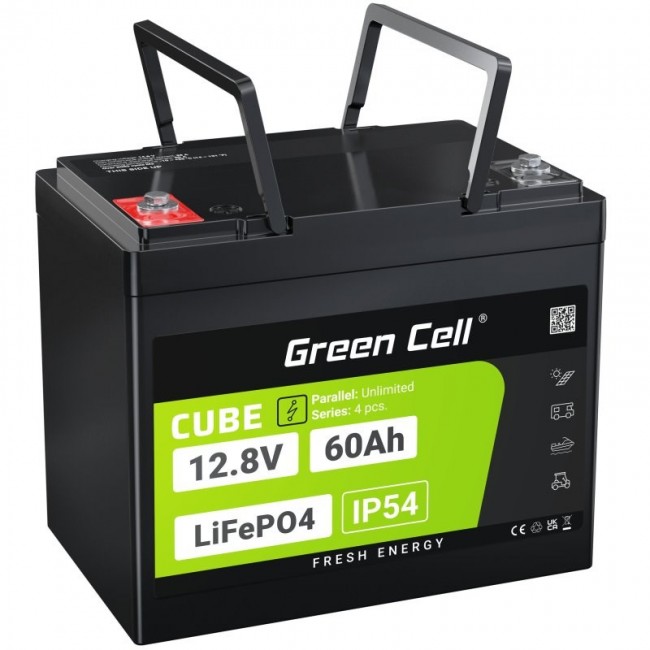 Green Cell LFPGC12V60AH UPS battery Lithium Iron Phosphate (LiFePO4) 12.8 V 60 Ah Green Cell LFPGC12V60AH UPS battery Lithium Iron Phosphate (LiFePO4) 12.8 V 60 Ah