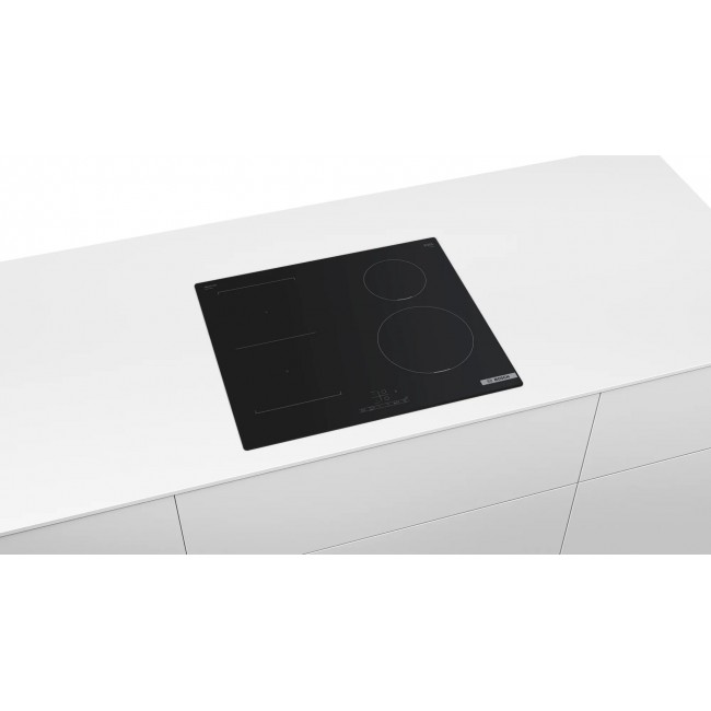 Bosch Serie 4 PWP611BB5E hob Black Built-in 60 cm Zone induction hob 4 zone(s) Bosch Serie 4 PWP611BB5E hob Black Built-in 60 cm Zone induction hob 4 zone(s)