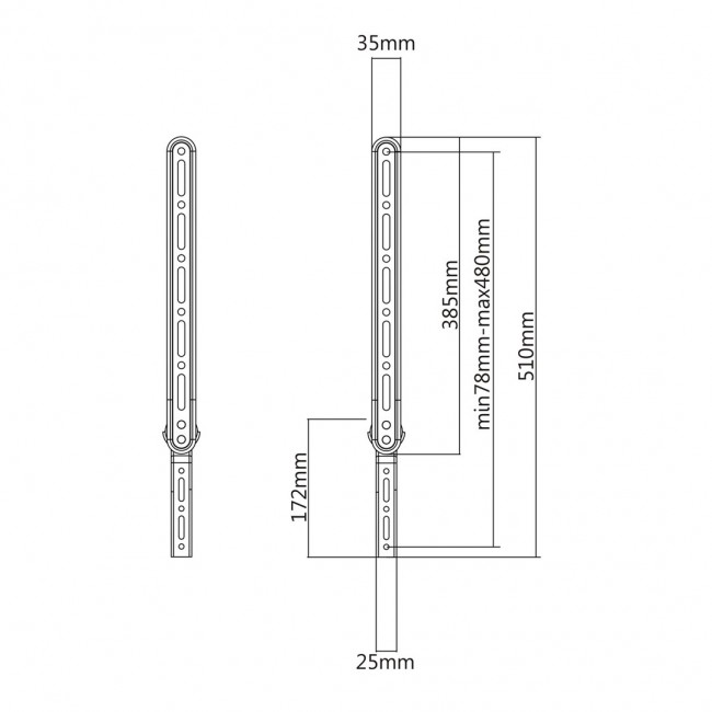 Maclean MC-912 Universal Soundbar Speaker Mount Holder TV Mounting Adjustable VESA 23 Maclean MC-912 Universal Soundbar Speaker Mount Holder TV Mounting Adjustable VESA 23