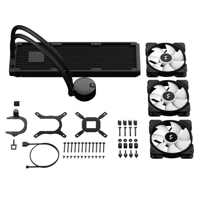 Fractal Design Lumen S36 v2 RGB Processor All-in-one liquid cooler 12 cm Black 1 pc(s)