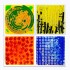 Tullo Sensory path textured sensory tiles with liquid, 4 pcs.