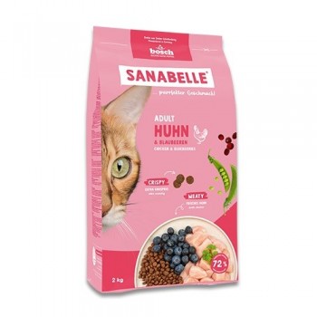 BOSCH Sanabelle Adult Chicken & Blueberries - dry cat food - 2kg