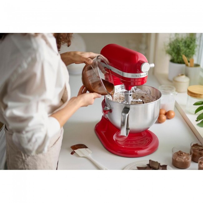 KitchenAid 5KSM60SPXEER Stand mixer 375 W Grey, Red, Stainless steel