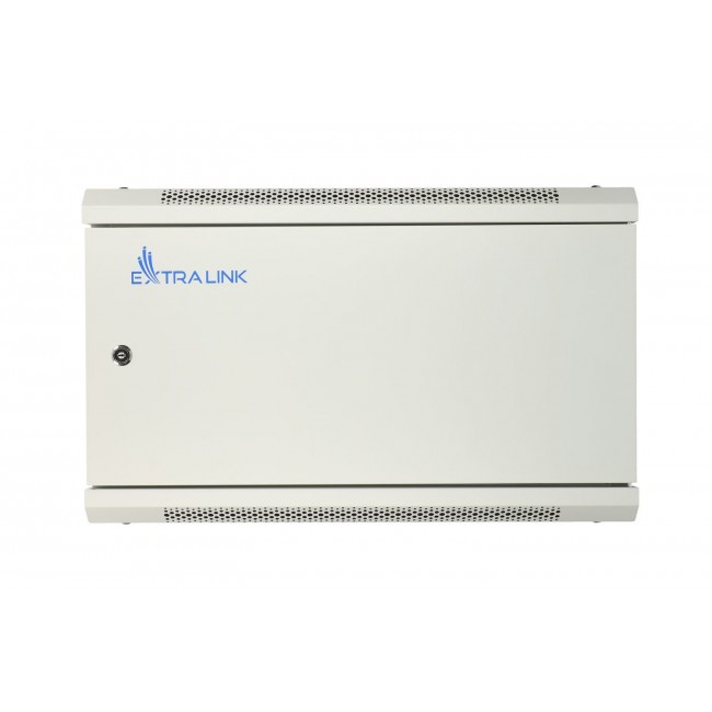 Extralink Rackmount cabinet 6U 600x450 ASP Gray wall mounted, metal door