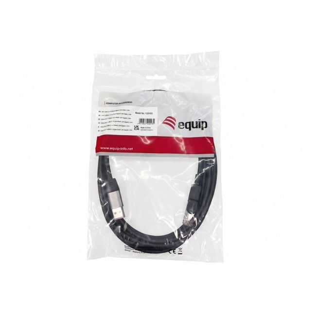 Equip 2 in 1 USB-C + A to RJ45 Gigabit Ethernet Cable, 5.0m Equip 2 in 1 USB-C + A to RJ45 Gigabit Ethernet Cable, 5.0m