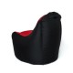 Sako Boss sack pouffe black-red XXL 140 x 90 cm